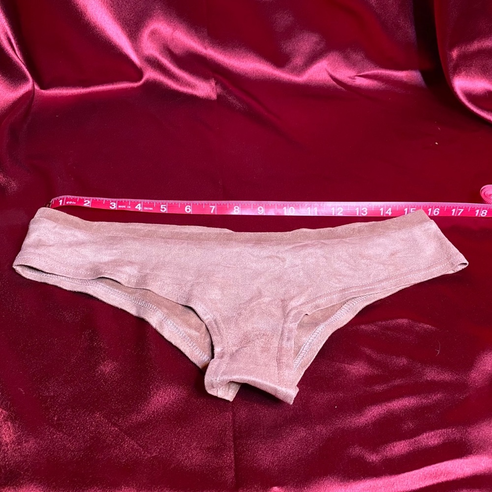 Luna Lana suede pole shorts rose mauve lunalae